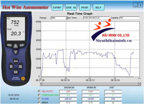 máy đo tốc độ gió pce-423